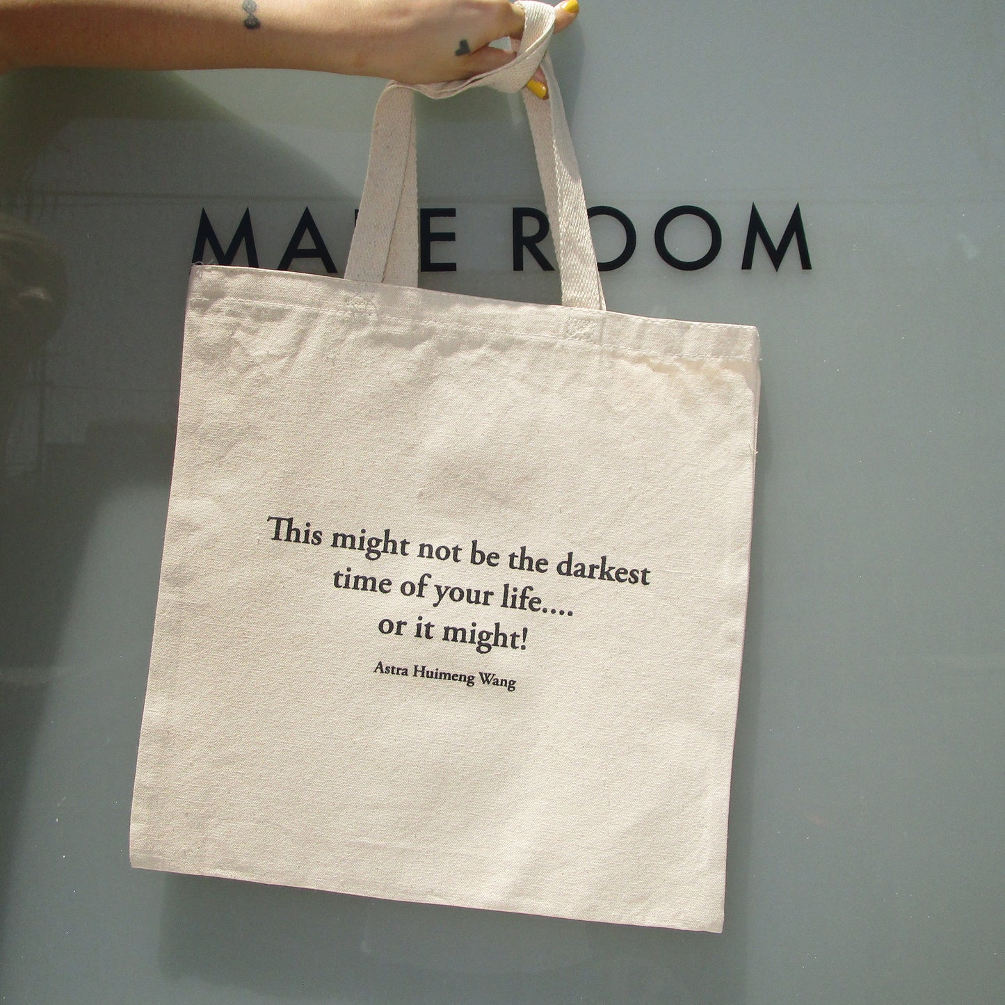 Lasting Words Artist Tote Bag