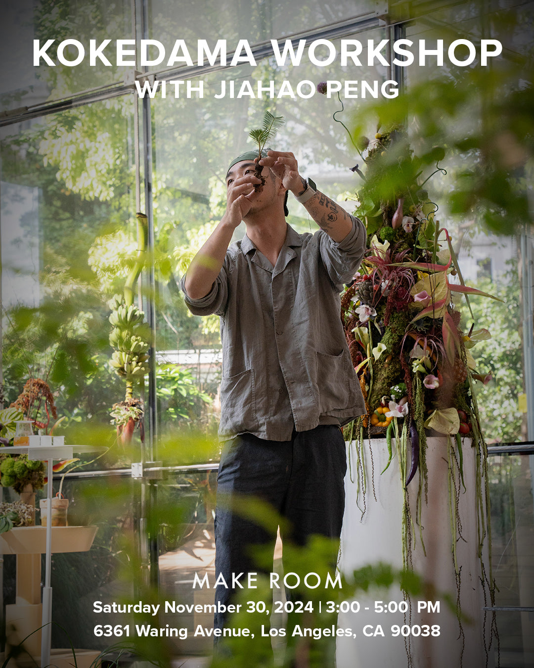 Kokedama Workshop With JiaHao Peng